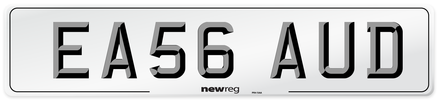 EA56 AUD Number Plate from New Reg